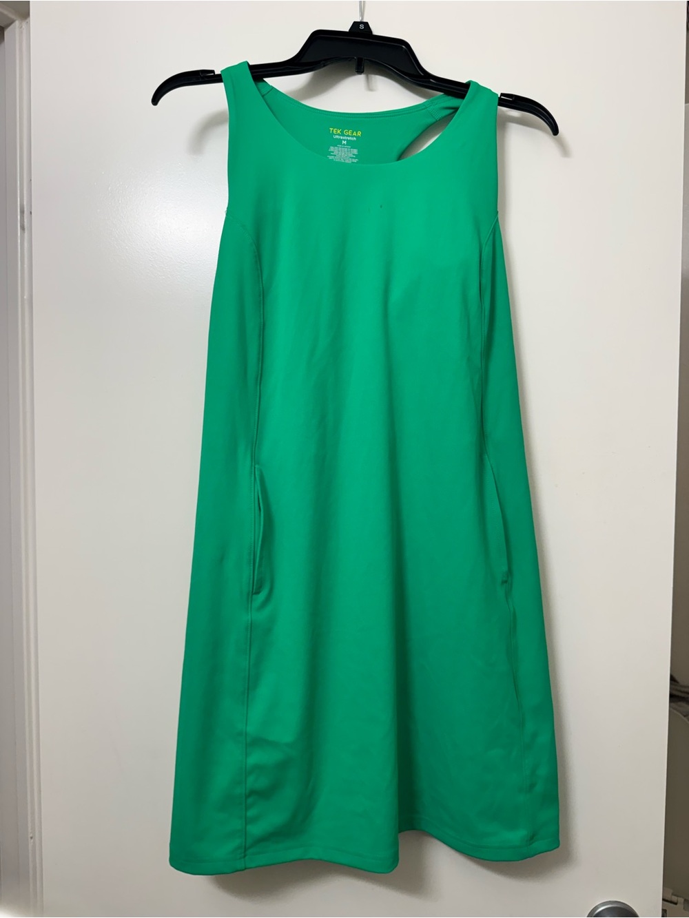 Tek Gear Ultrastretch Green Athletic Dress With Pockets Size Medium NWT